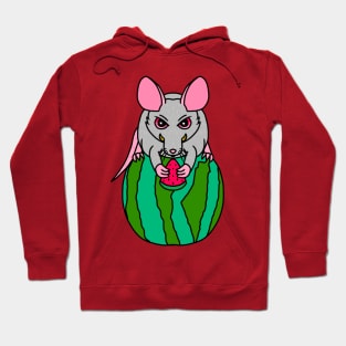 Watermelon Rat (Full Color Version) Hoodie